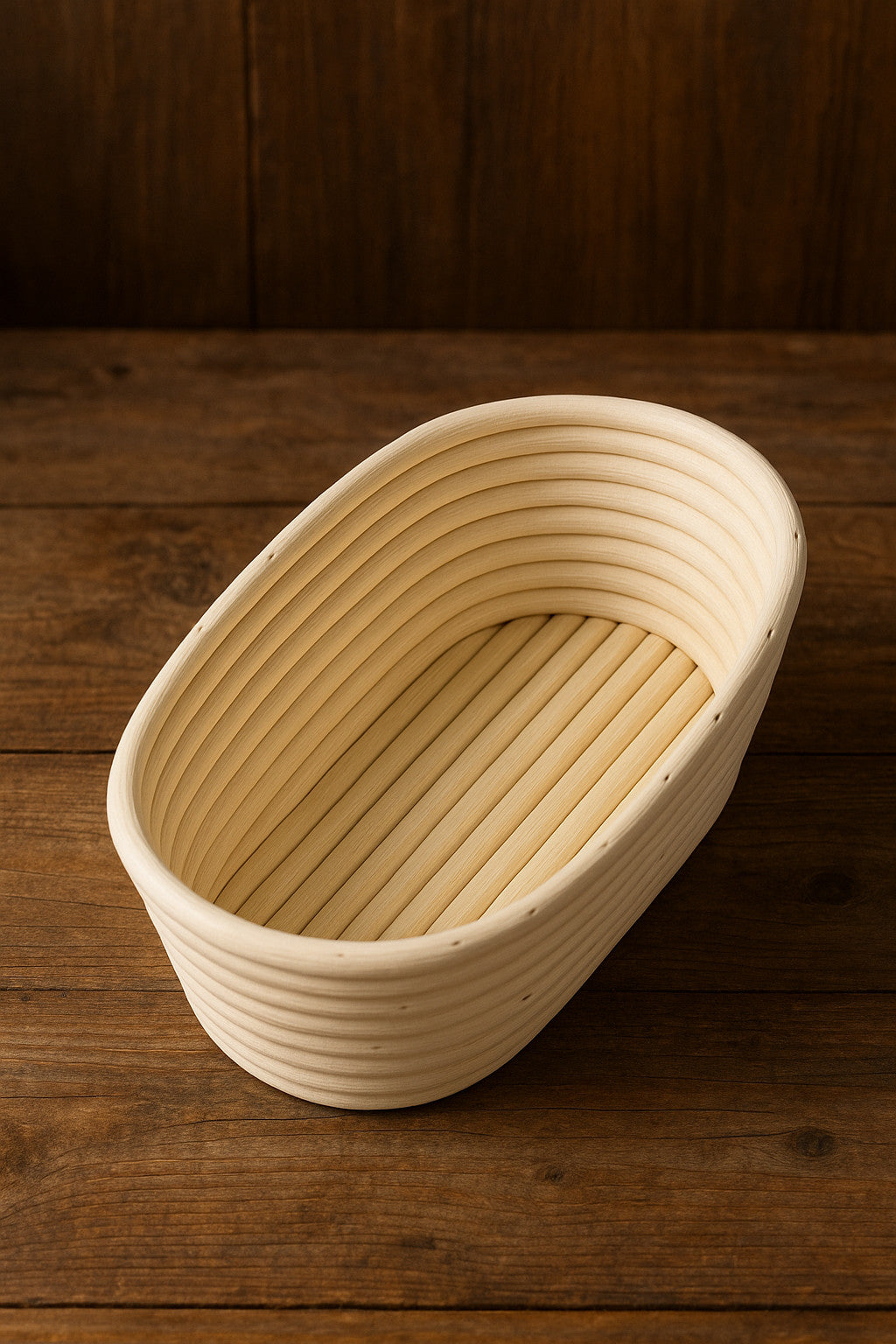 Handcrafted Oval Rattan Bowl/Basket