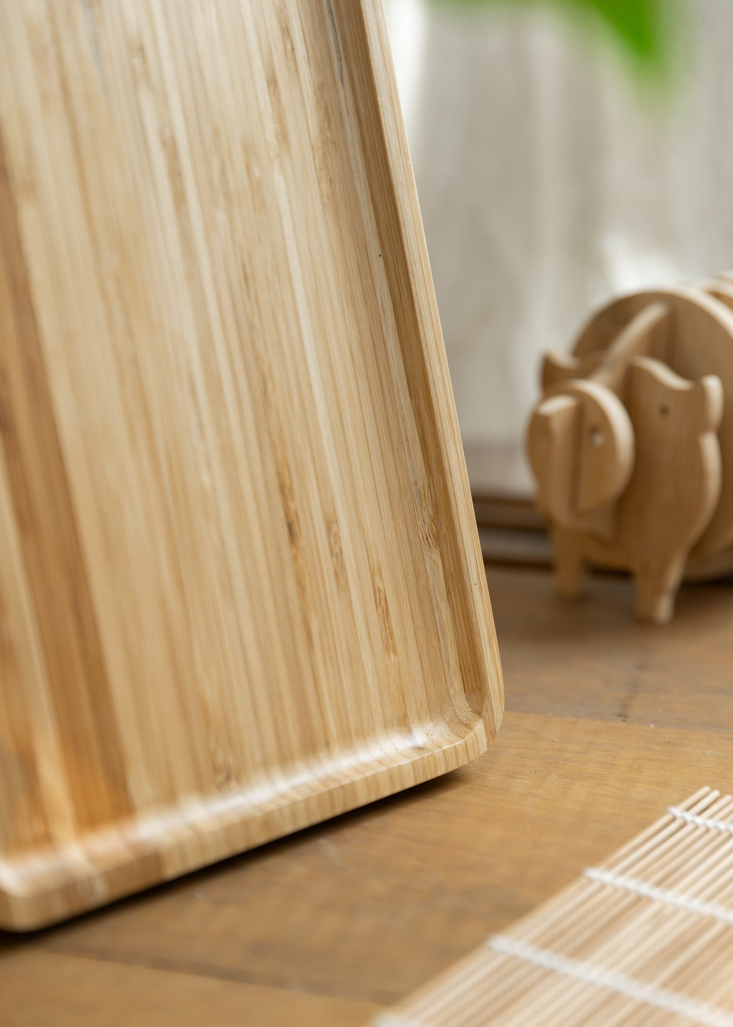 Bamboo Serving Tray (Handmade, Sustainable & Durable)