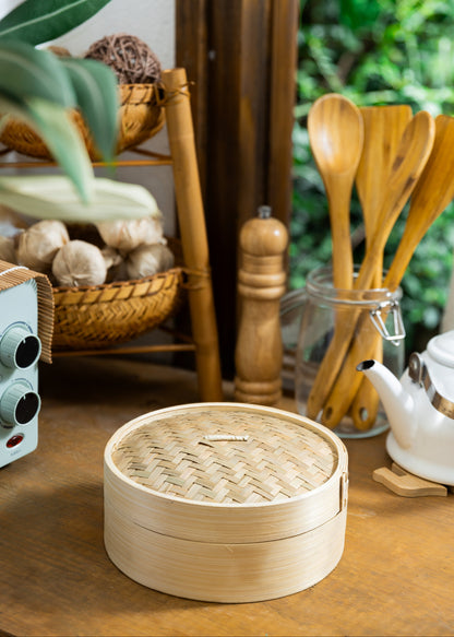 Bamboo Steam Basket, Sustainable, Eco-Friendly. Size: Small & Medium .