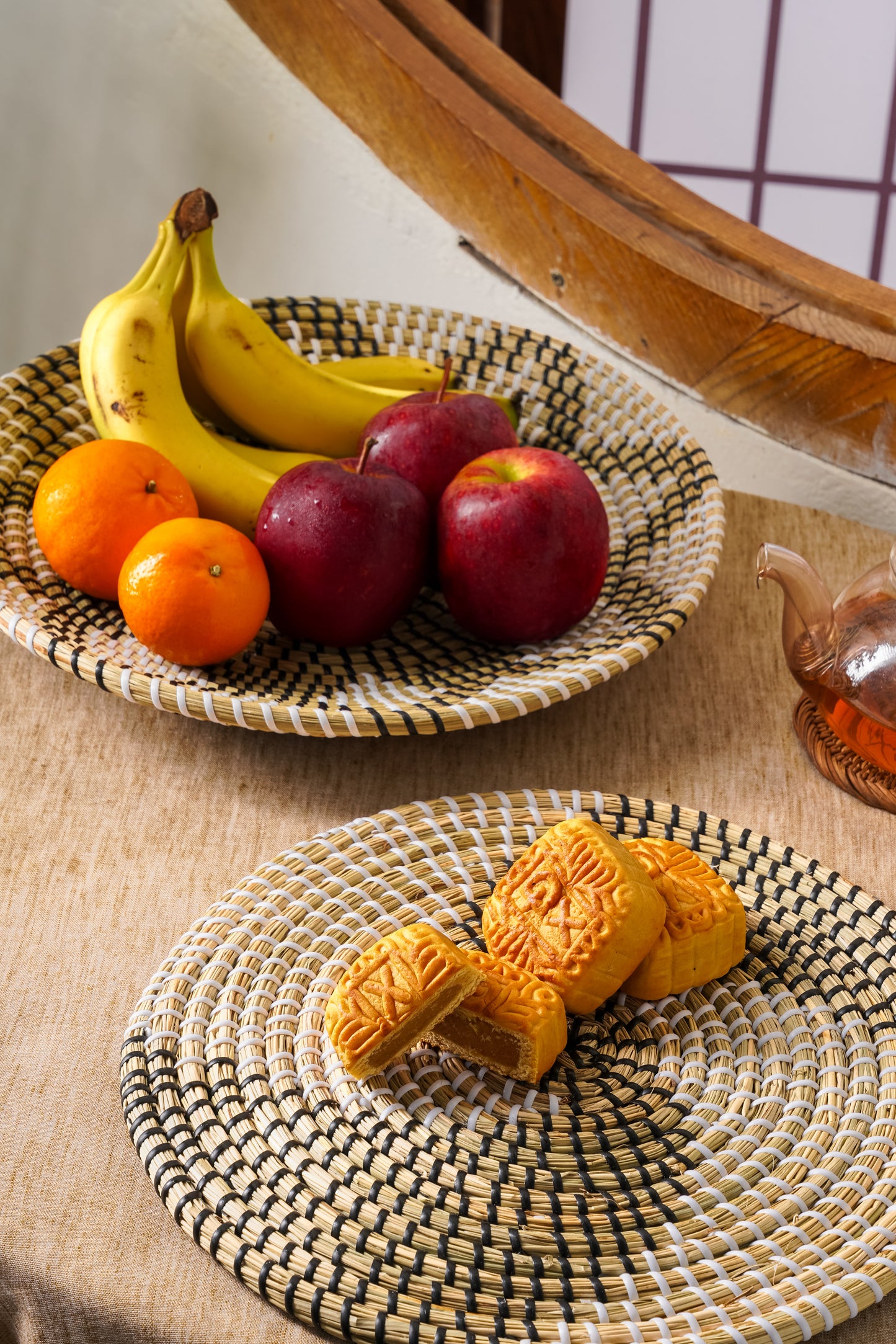 Hand Woven Decorative Rattan Trivet