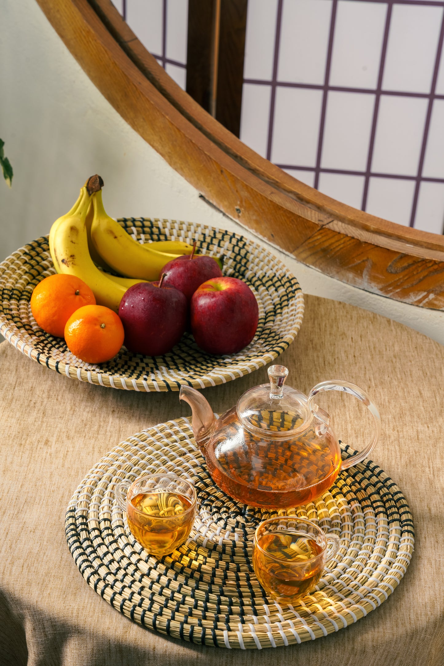 Hand Woven Decorative Rattan Trivet