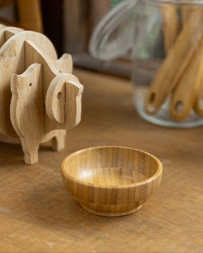 Handcrafted Wooden Bowl Set – 18cm & 9cm