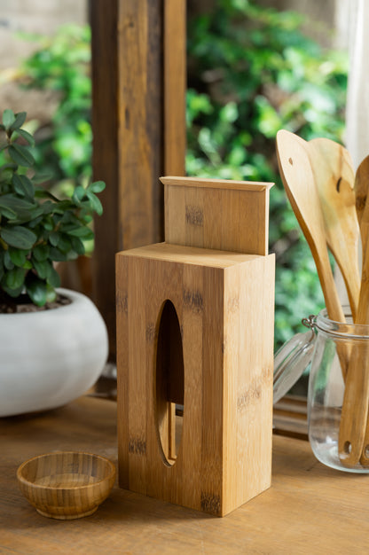 Bamboo Tissue Box Cover - Natural, Handmade, Sustainable