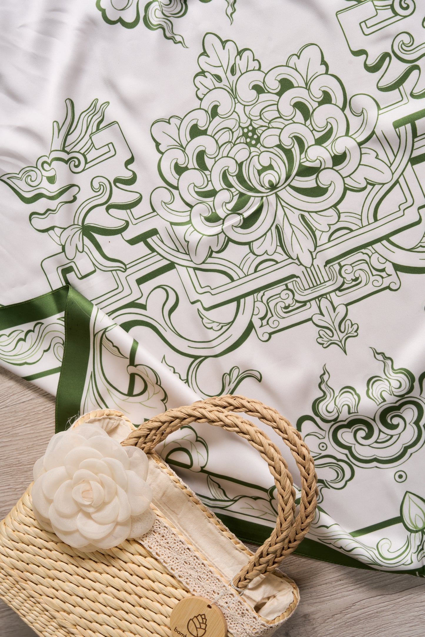 Chiffon Flower Handbag