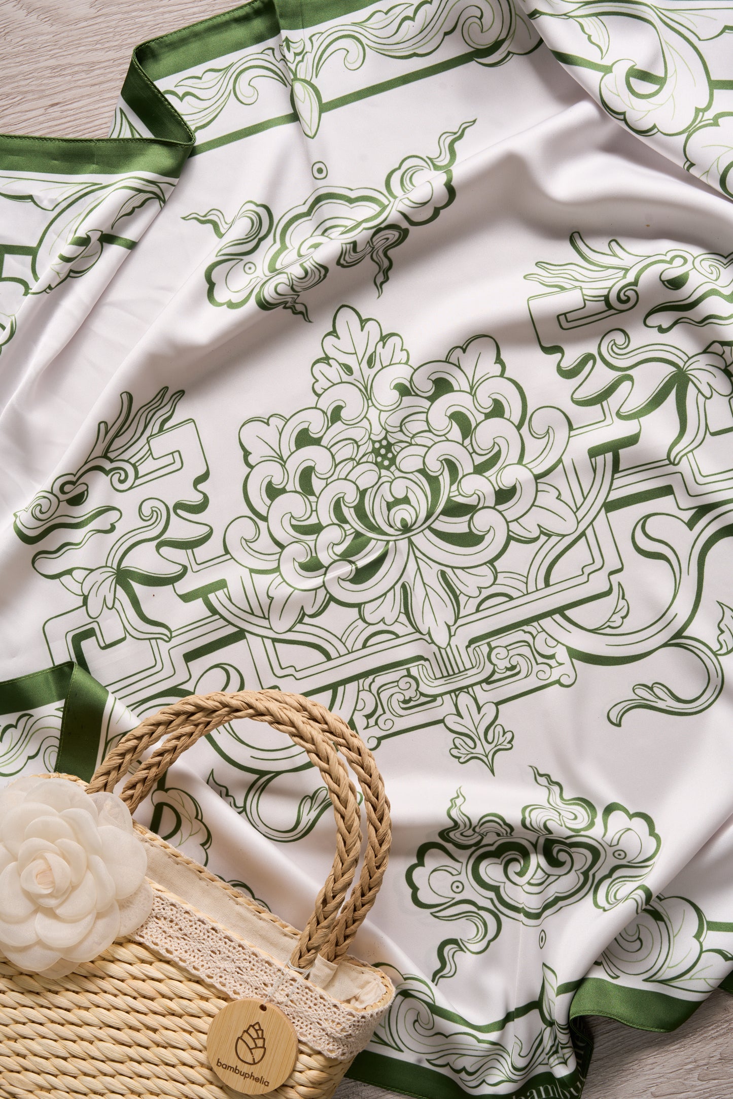 Chiffon Flower Handbag