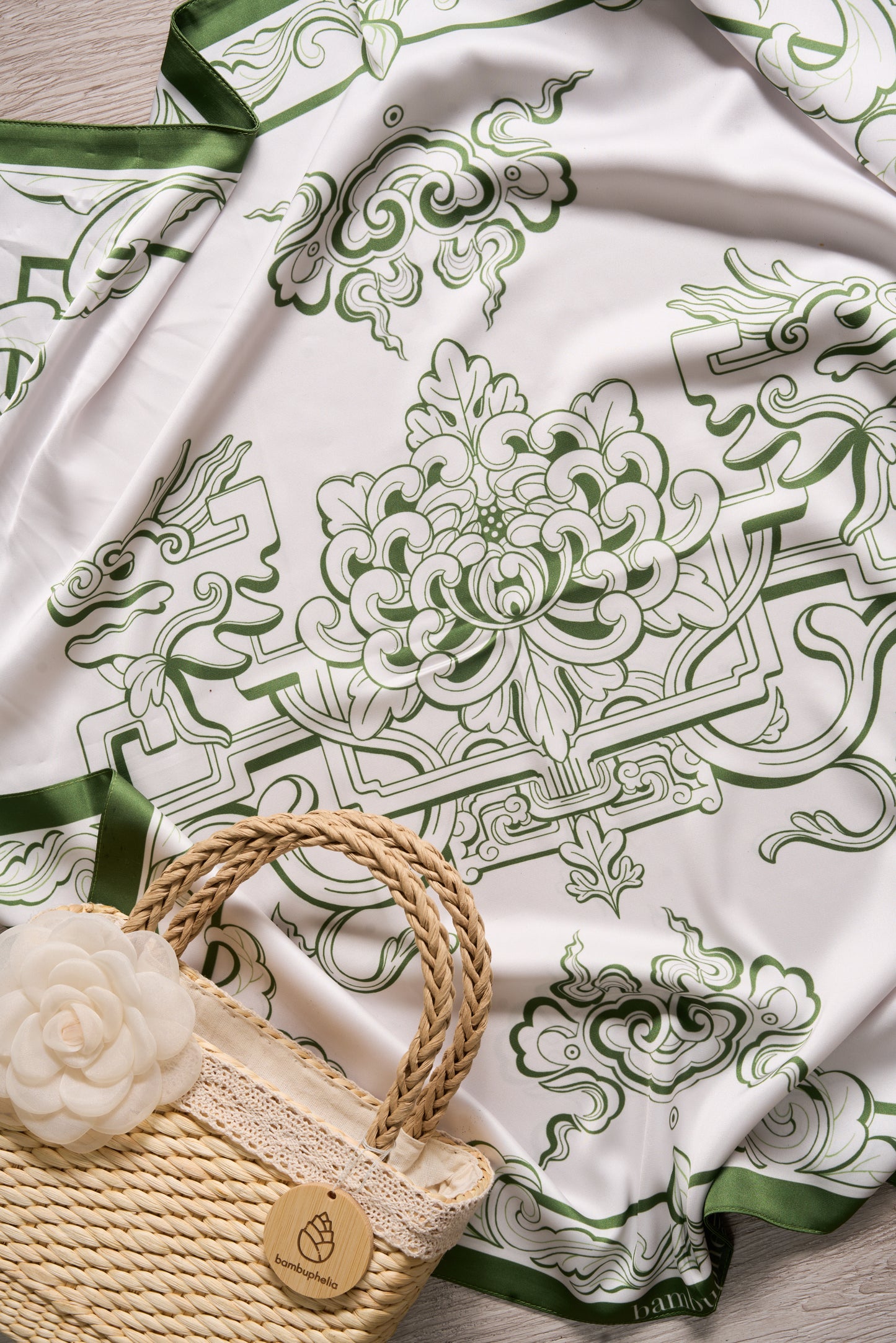 Chiffon Flower Handbag