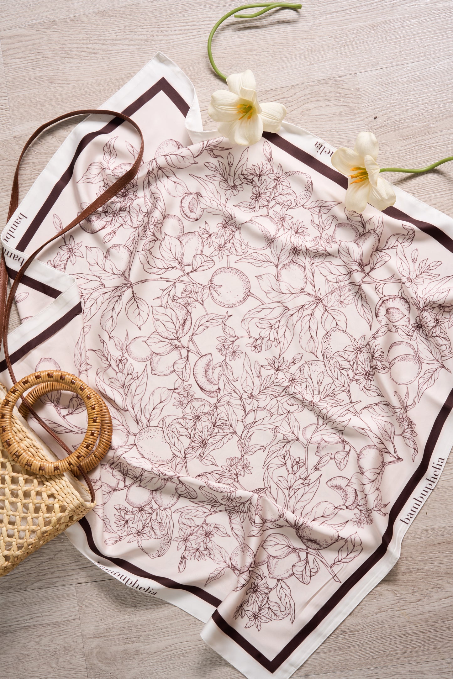 Bontanical Sketch Silk Scarf