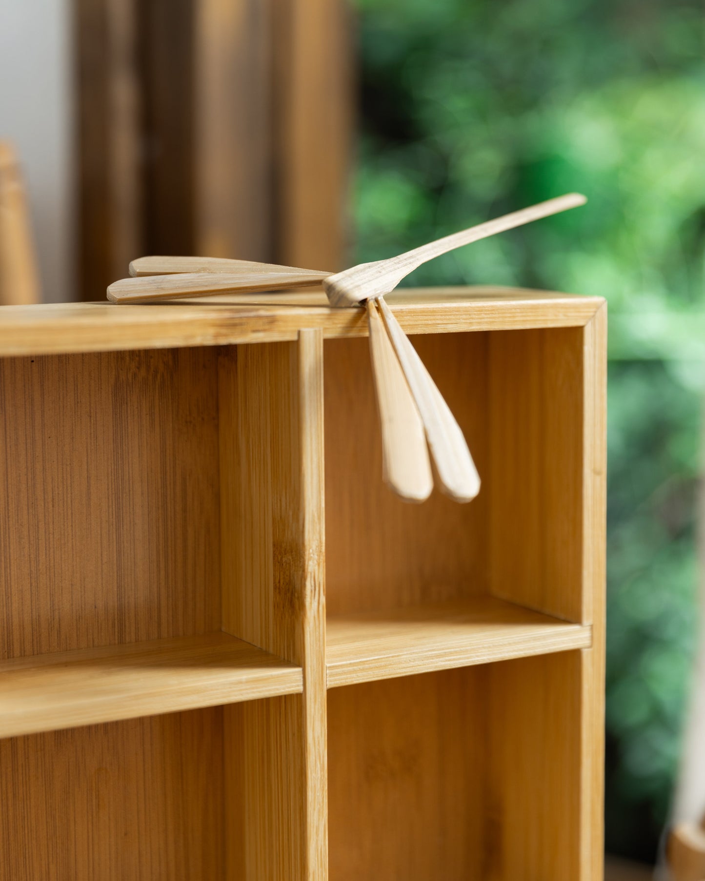6 Compartment - Handmade Square Bamboo Organiser