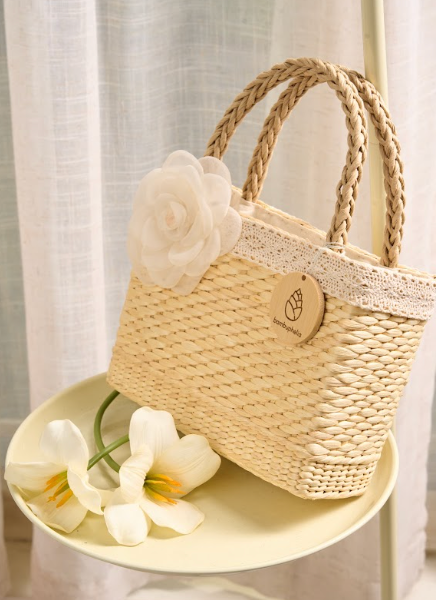 Chiffon Flower Handbag