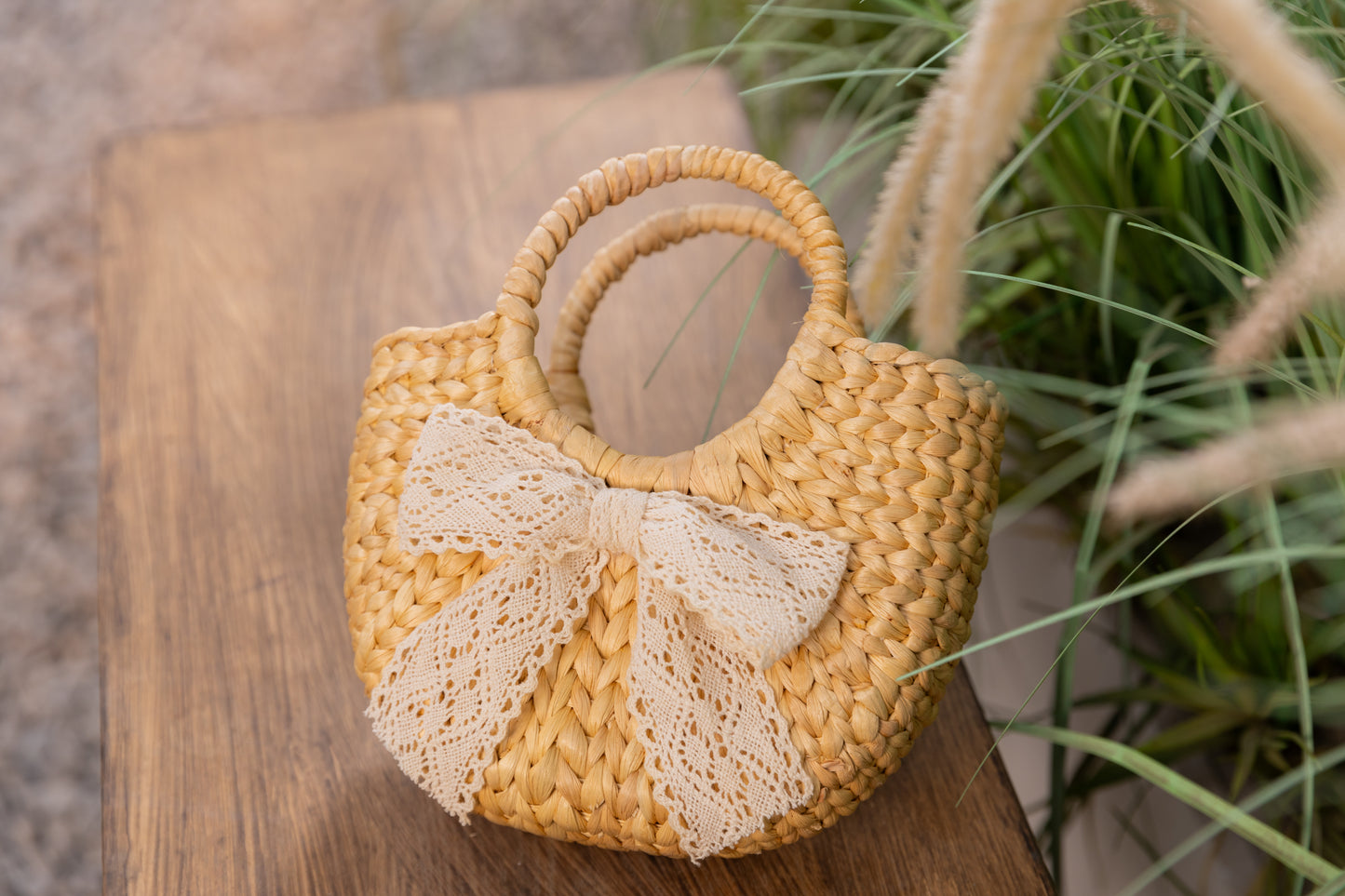 Lace Bow HandBag