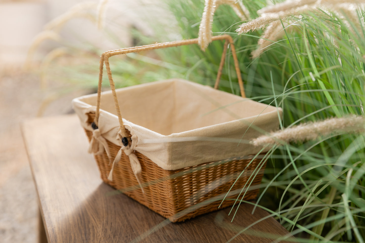 Handmade Decorative Picnic Basket.