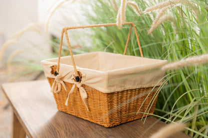 Handmade Decorative Picnic Basket.