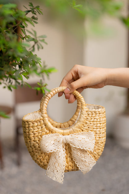 Lace Bow HandBag
